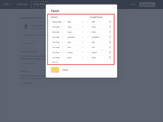 Field mapping in the Integrations tab