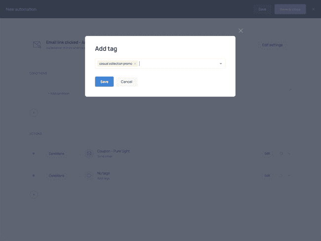 Adding a tag to contacts within the workflow