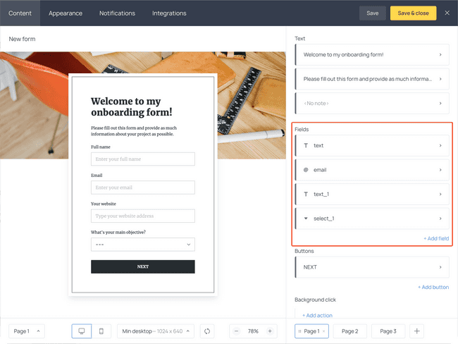 How to edit existing forms in Getform
